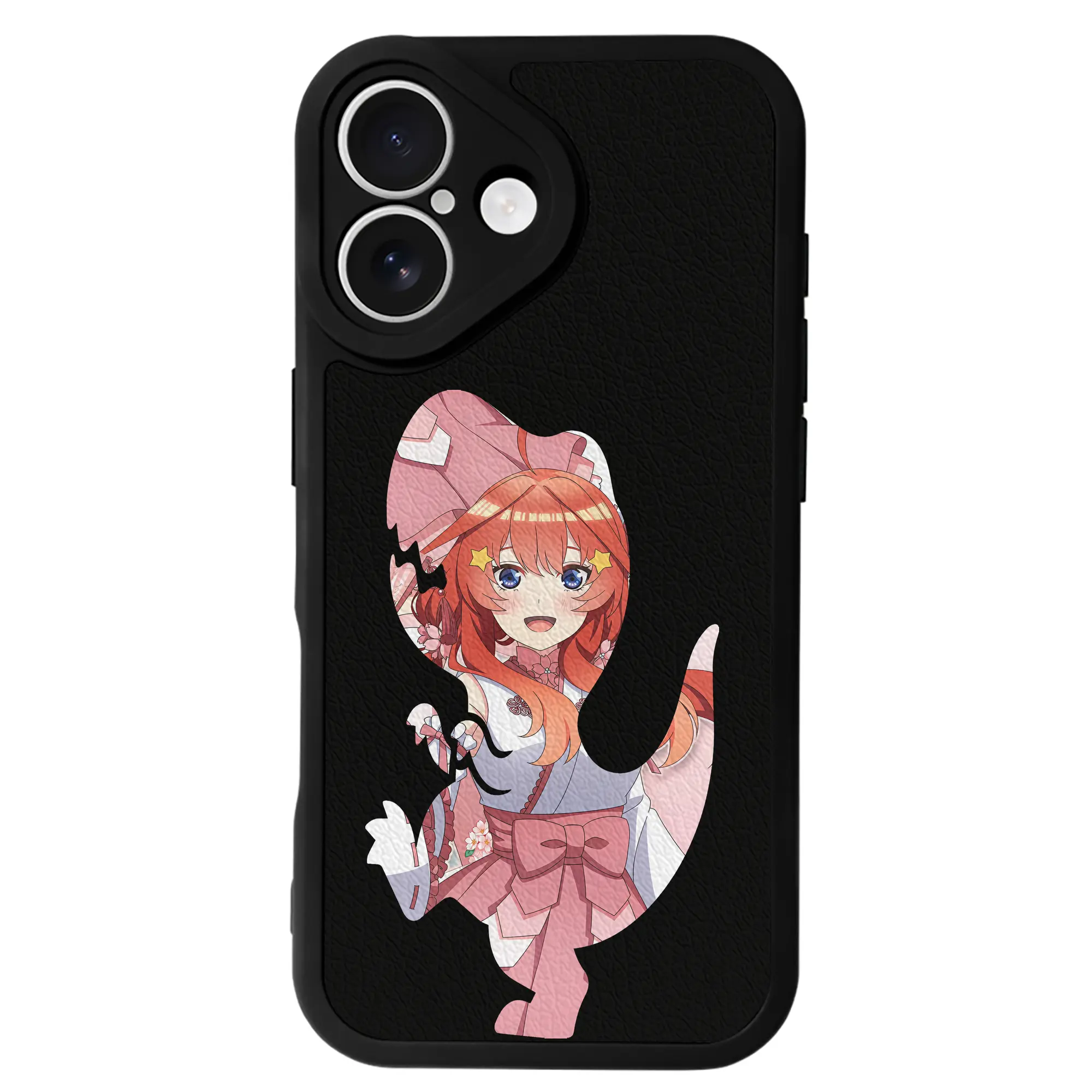 五等分の花嫁 グッズ 中野 五月 - IPhone 16シリーズ対応 ・ シリコンスマホケース ・ レザー調 ・ 高精度フィット ・ 耐衝撃 ・ ワイヤレス充電対応 ・ 精密カット